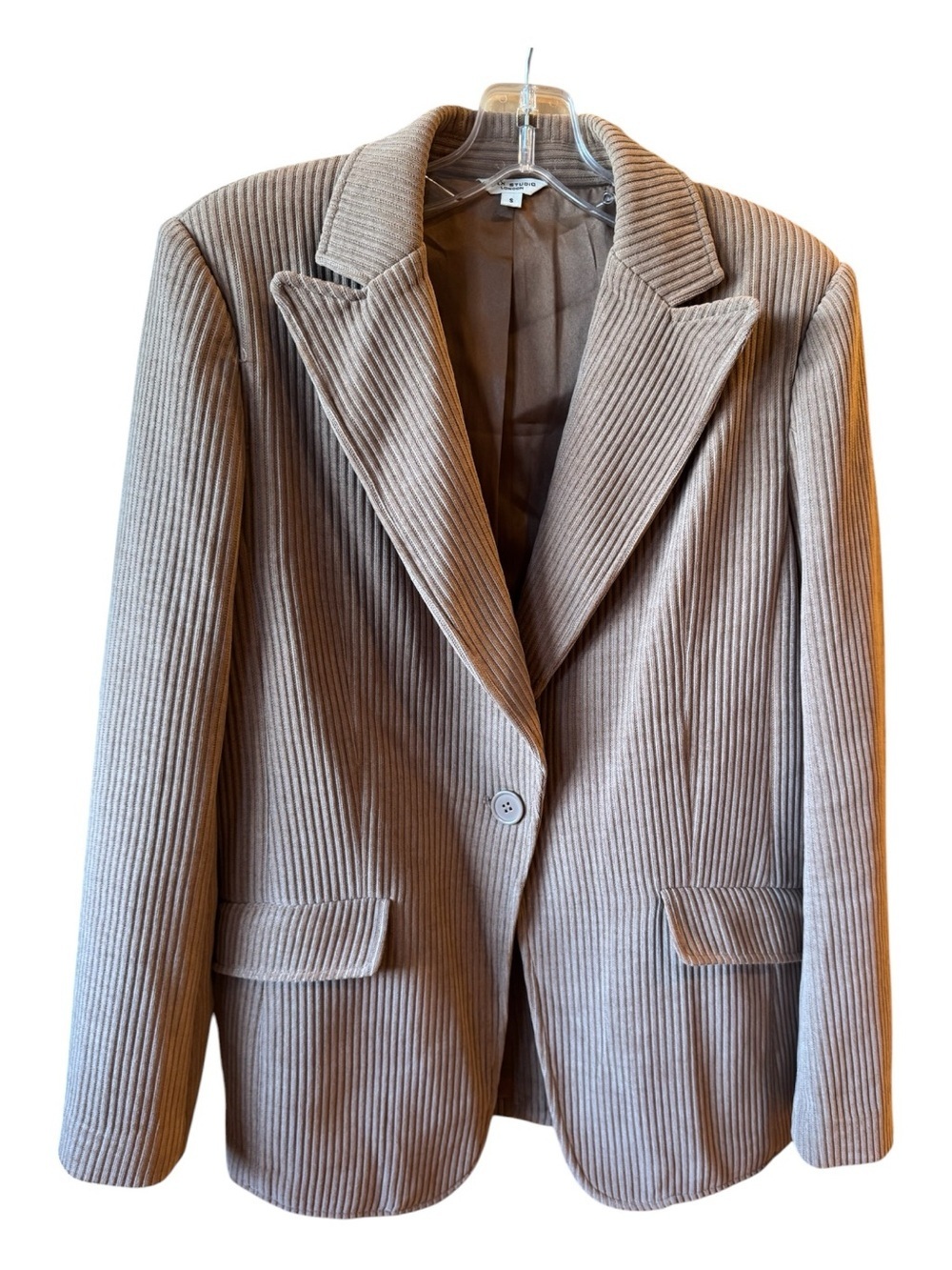 Vintage Max Studio London Brown Corduroy Weekend Blazer | Classic Retro 70s - Picture 2 of 9